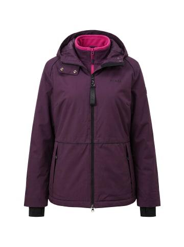 Ulla Popken Funktionsjacke in dunkle pflaume