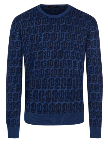 Dsquared² Rundhalspullover für Herren in blau
