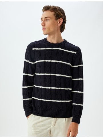 KOTON Sweater in Marineblau Gestreift