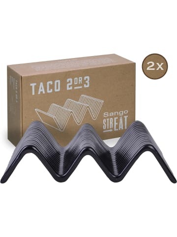 CreaTable Streat  Taco Ständer in Schwarz in Schwarz