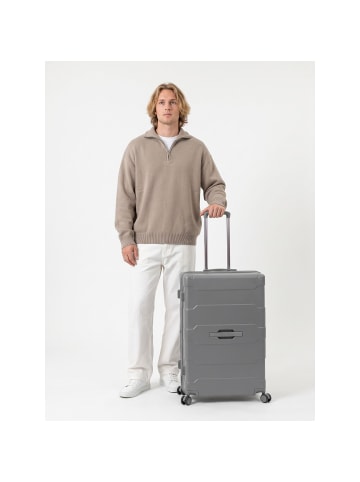 Heys ReNew 4 Rollen Trolley L 76 cm mit Dehnfalte charcoal