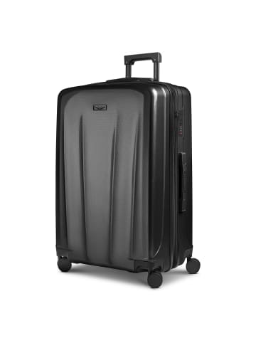 Police New York 4 Rollen Trolley L 72 cm mit Dehnfalte in black