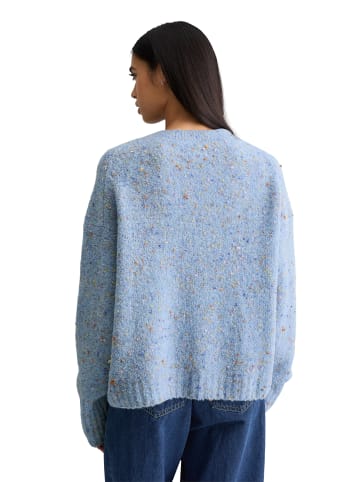 Marc O'Polo DENIM Bouclé-Pullover oversize in Blue Dusk