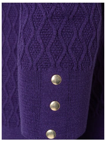 More & More Rautenstrickpullover in pure purple
