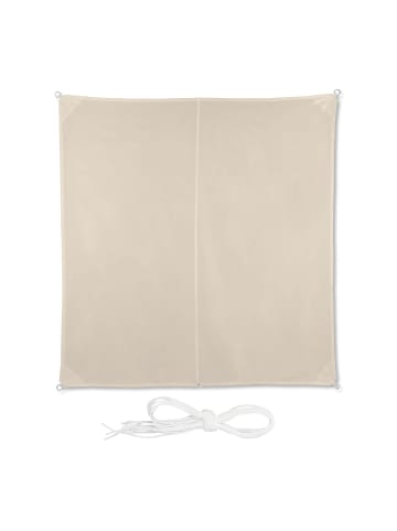 relaxdays Sonnensegel in Beige - (B)300 x (T)300 cm
