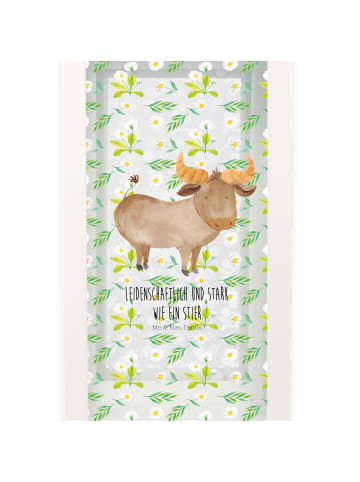 Mr. & Mrs. Panda Laterne Sternzeichen Stier mit Spruch in Transparent