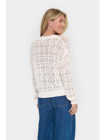 SAINT TROPEZ Strickpullover JunaSZ Gerade Passform in Ice