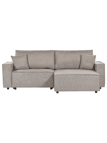 Beliani Ecksofa KARILA in Beige - (W) 250 x (H) 85 x (L) 150 cm