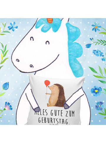 Mr. & Mrs. Panda kissen für sofa Igel Luftballon mit Spruch in Weiß