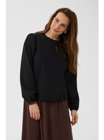 Bon A Parte Langarm-Bluse BPmalena Regular fit in Black Deep