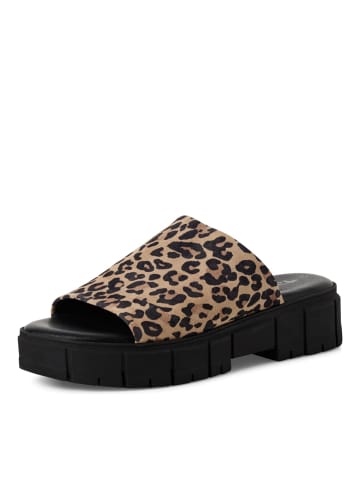 Tamaris Plateau Pantoletten in Animal