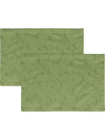 Erwin Müller Jacquard Tischset 2er-Pack Düsseldorf in grün