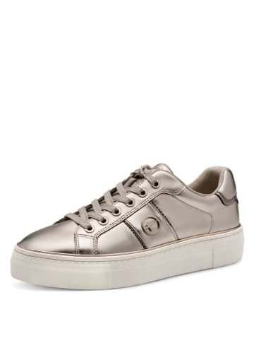 Tamaris Plateau Schnürschuhe in Gold