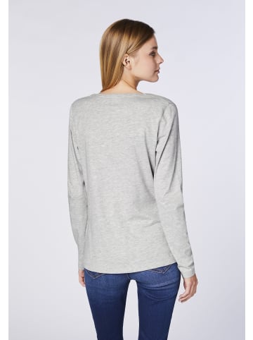 Detto Fatto Longsleeve im Basic-Stil in Grau
