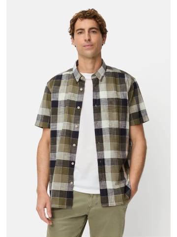 Camel Active Karohemd aus reiner Baumwolle in Olivgrün