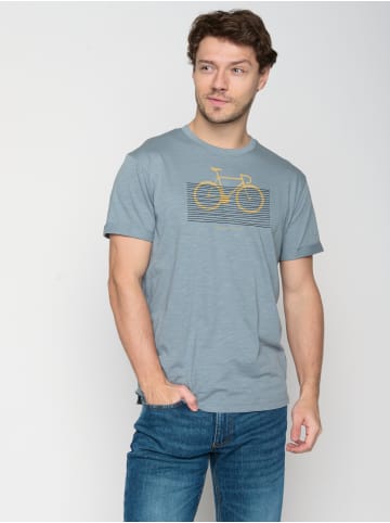 GreenBomb T-Shirt Bike Bars in Grey Blue