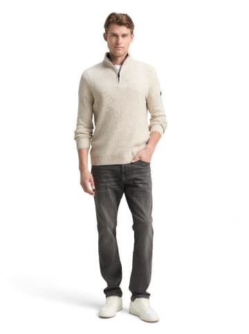 Tom Tailor Pullover in offwhite melange multi neps