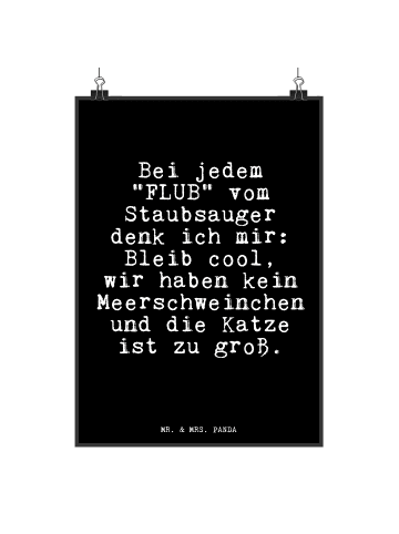 Mr. & Mrs. Panda Poster Bei jedem "FLUB" vom... mit Spruch in Schwarz