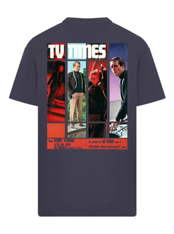 F4NT4STIC Oversize T-Shirt TV Times Patrick McGoohan The Prisoner 1967 Cover in marineblau