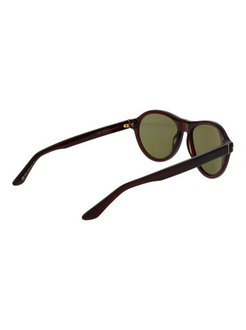 Serengeti Männer Sonnenbrille Rund Braun