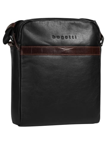 Bugatti Umhängetasche CORSO DELUXE echt Leder in schwarz