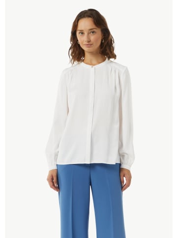 comma Bluse langarm in Weiß