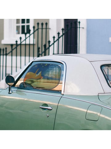 Mr. & Mrs. Panda sonnenschutz Fuchs Sterne Design mit Spruch in Weiß