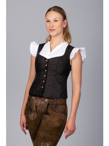 Edelnice Trachten Mieder Dorothea in schwarz, beige