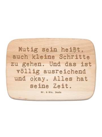 Mr. & Mrs. Panda Holz Frühstücksbrettchen Spruch Selbstvertrauen... in Transparent