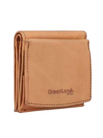 Greenland Nature GreenLand NATURE Geldbörse RFID Schutz Leder 10 cm cognac2