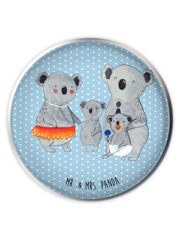 Mr. & Mrs. Panda Stöpsel Waschbecken Koala Familie ohne Spruch in Blau Pastell