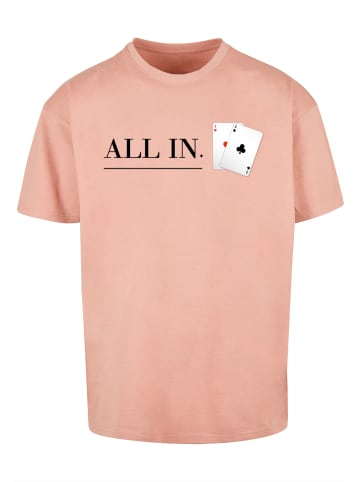 F4NT4STIC Heavy Oversize T-Shirt Poker All In Karten in amber