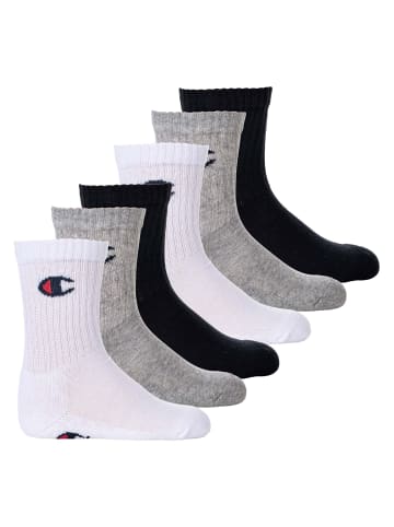 Champion Socken 6er Pack in Schwarz/Grau/Weiß