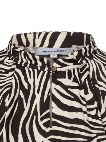 More & More Blusenshirt in schoko ecru - 0001