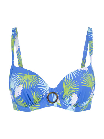 Linga Dore Bikini top Form in Palm leaf print