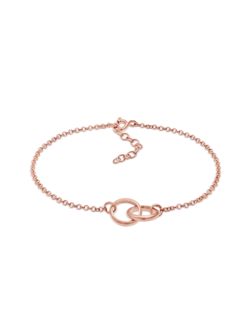 Elli Armband 925 Sterling Silber Geo, Kreis in Rosegold