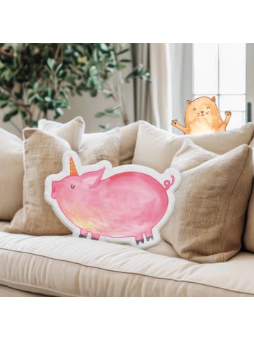 Mr. & Mrs. Panda Plüschkissen Einhorn Schwein ohne Spruch in Weiß