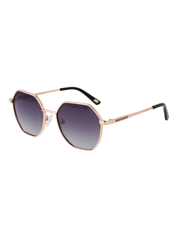 Skechers Frauen Sonnenbrille Geometrisch Rose Gold