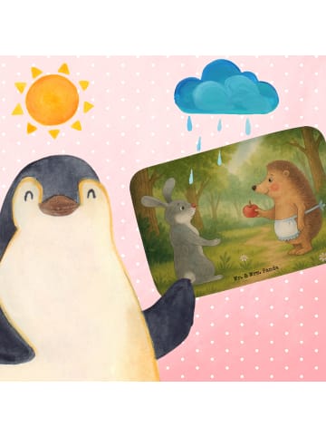 Mr. & Mrs. Panda Badvorleger Hase Igel Design ohne Spruch in Weiß