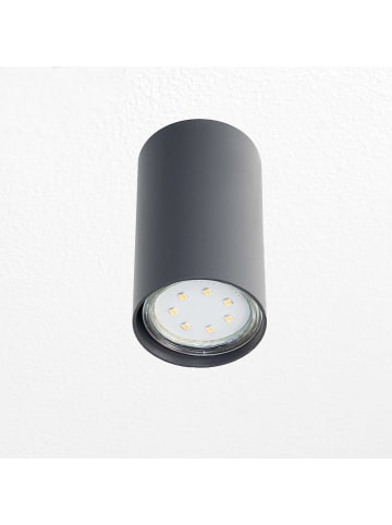 Licht-Erlebnisse Deckenlampe Ø 5.5 x (H)9.5 cm in AnthrazitAnthrazit