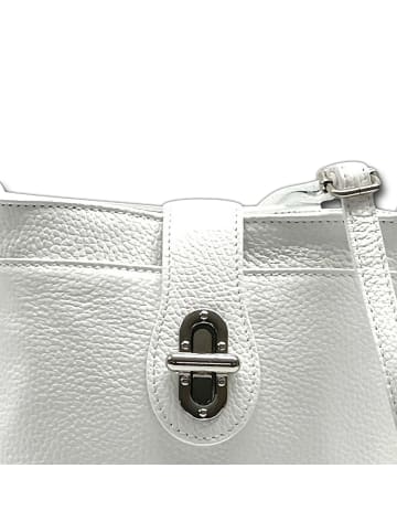 Florence Florence Umhängetasche Leder weiß ca. 22cm