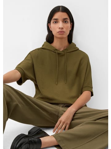 S. Oliver Sweatshirt kurzarm in Olive