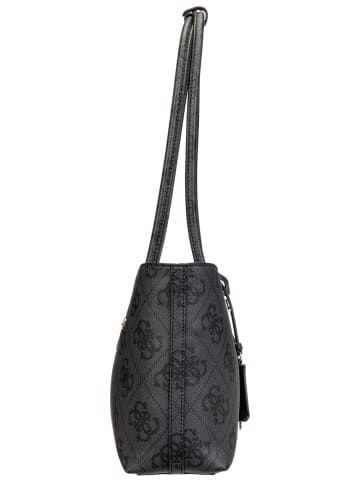 Guess Shopper Janie Logo Girlfriend Carryall in Coal Logo