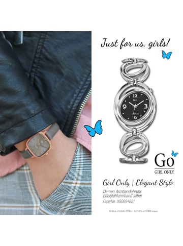 Girl Only Armbanduhr-Analog silber klein (ca. 30mm) Girl Only GO