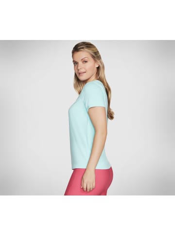 Skechers T-Shirt "GODRI SERENE VNECK TOP" in Hellblau