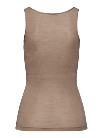 Hanro Top Woolen Silk in Taupe