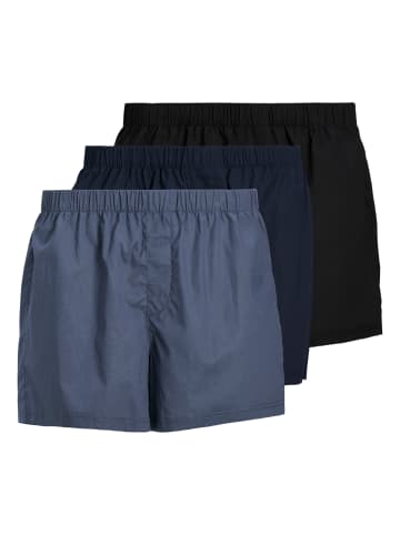 Jack and Jones 3er Pack Webboxer in Blau
