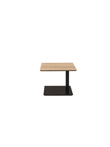 58 aufm Kessel BEISTELLTISCH Cecile 55x47x47 höhenverstellbar Anthrazit/Wildeiche Bianco
