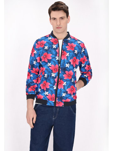 MO Men Jacket in blue multicolor