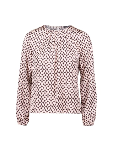 Zero  Satinbluse mit Druck in CreamBlack